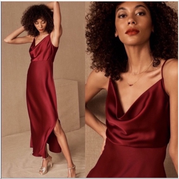 BHLDN Dresses & Skirts - NWT BHLDN CALI SATIN CHARMEUSE SLIP DRESS